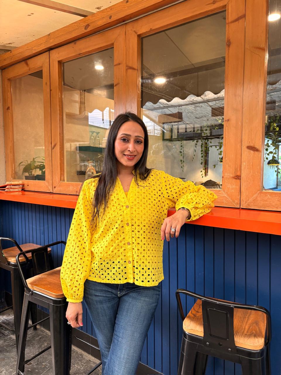 Sunburst Yellow Hakoba Shirt