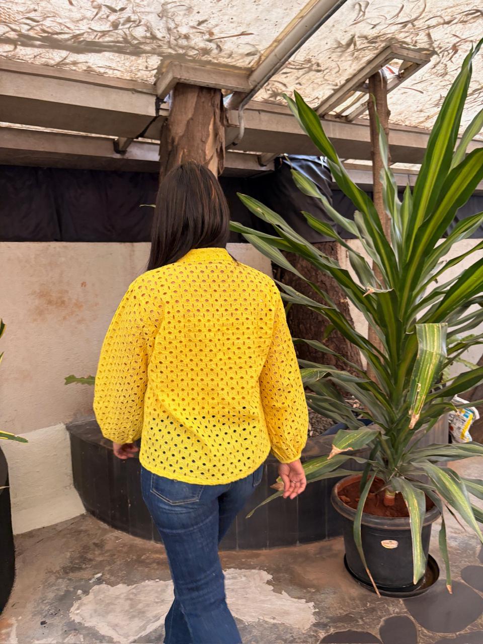 Sunburst Yellow Hakoba Shirt