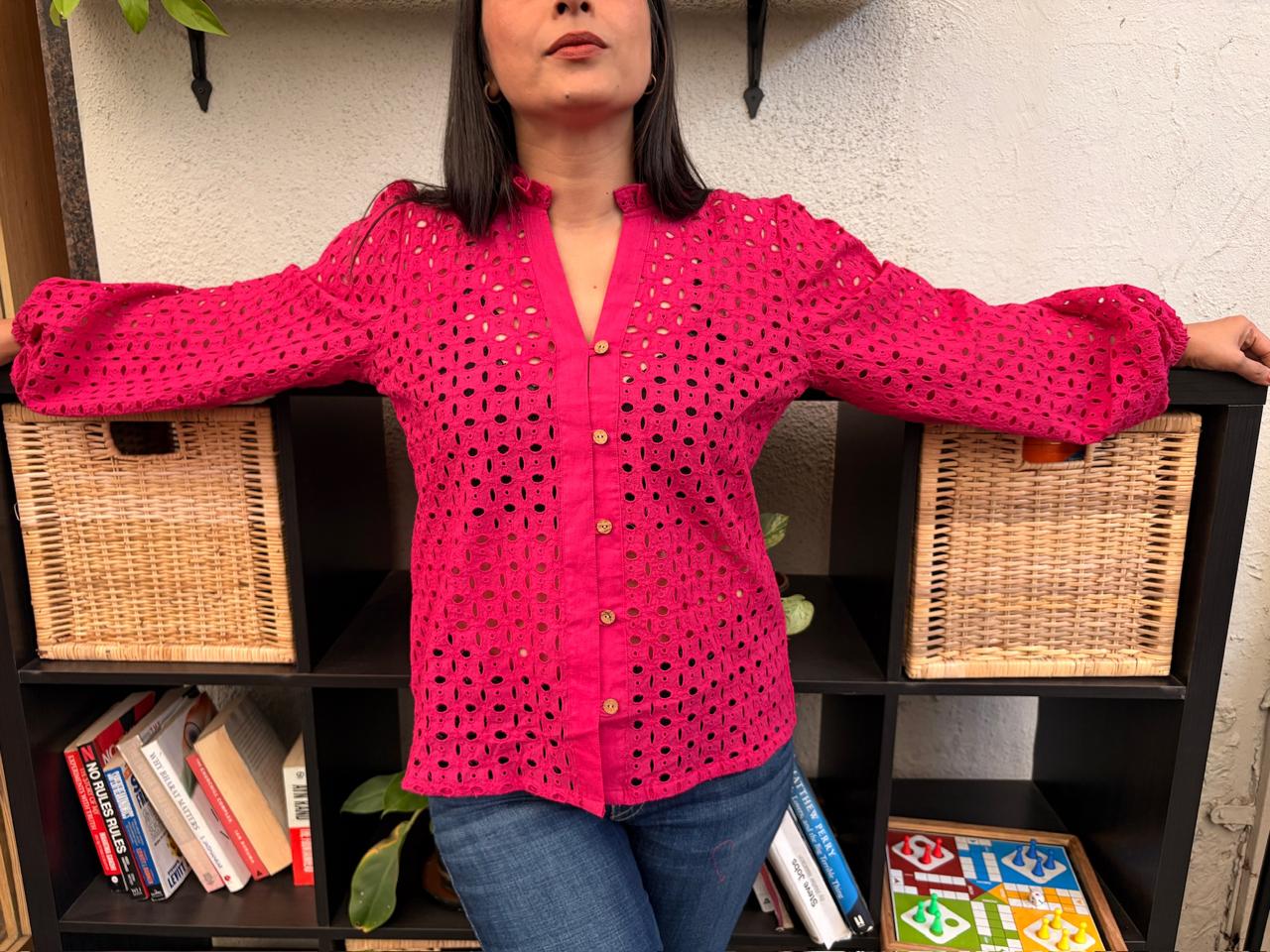 Magenta Hakoba Shirt