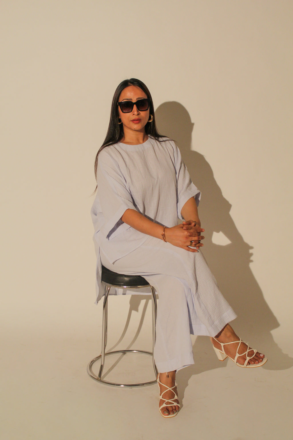 Powder Blue Relaxed Co-Ord Set
