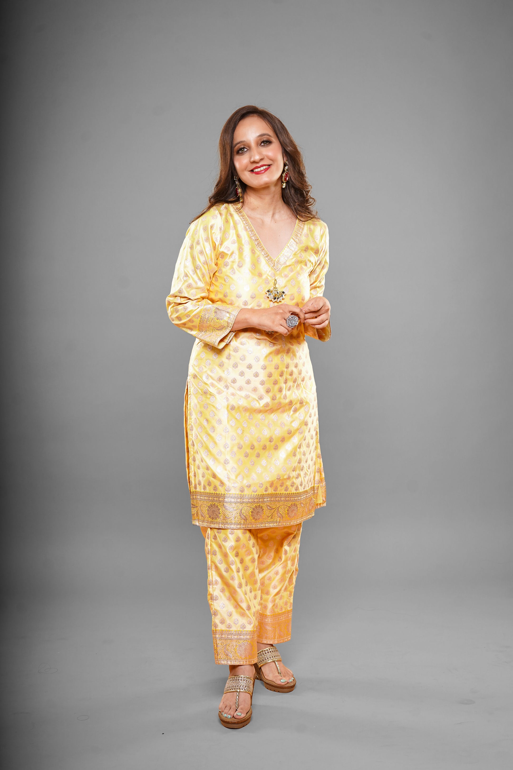 Lemon Yellow Kurta Pant