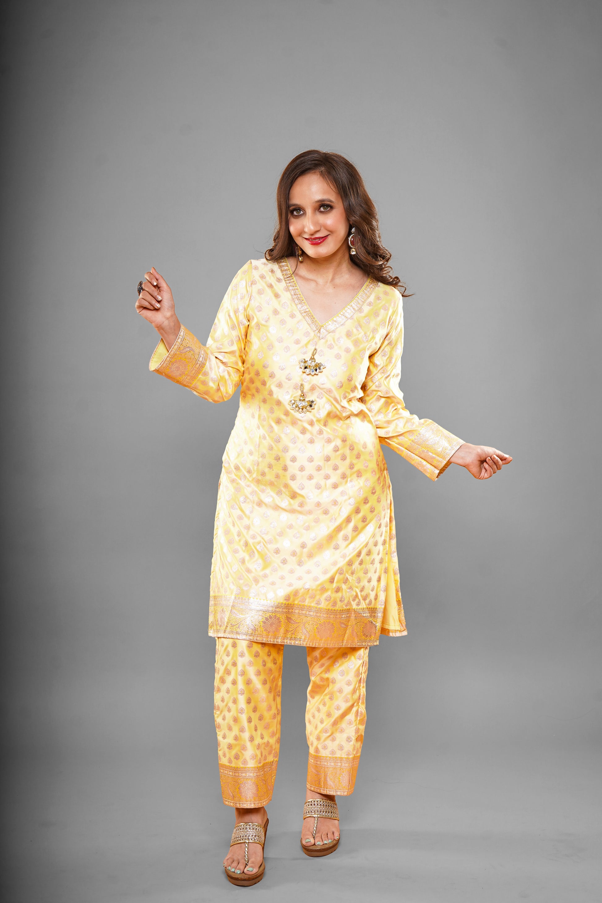 Lemon Yellow Kurta Pant