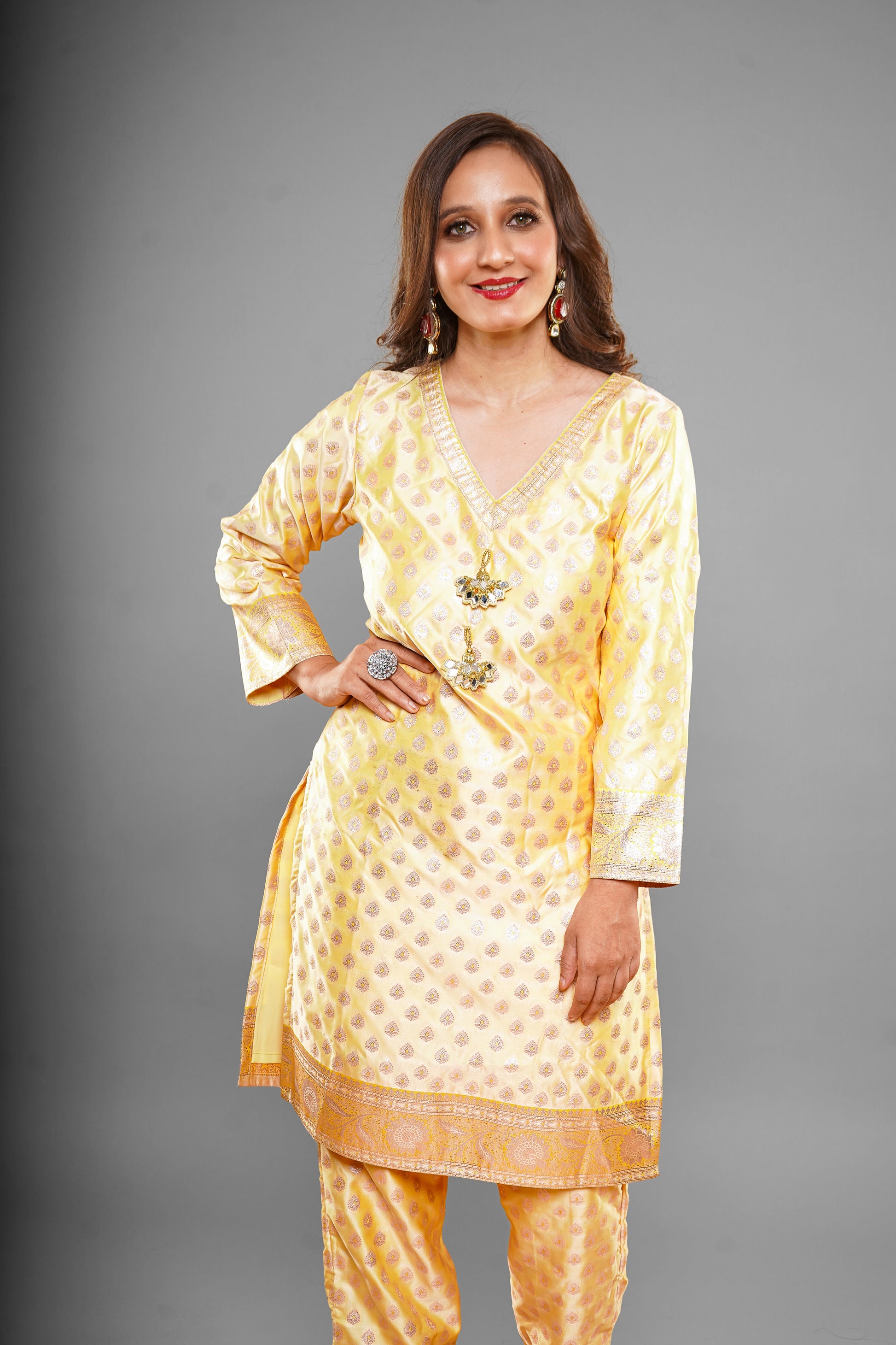 Lemon Yellow Kurta Pant