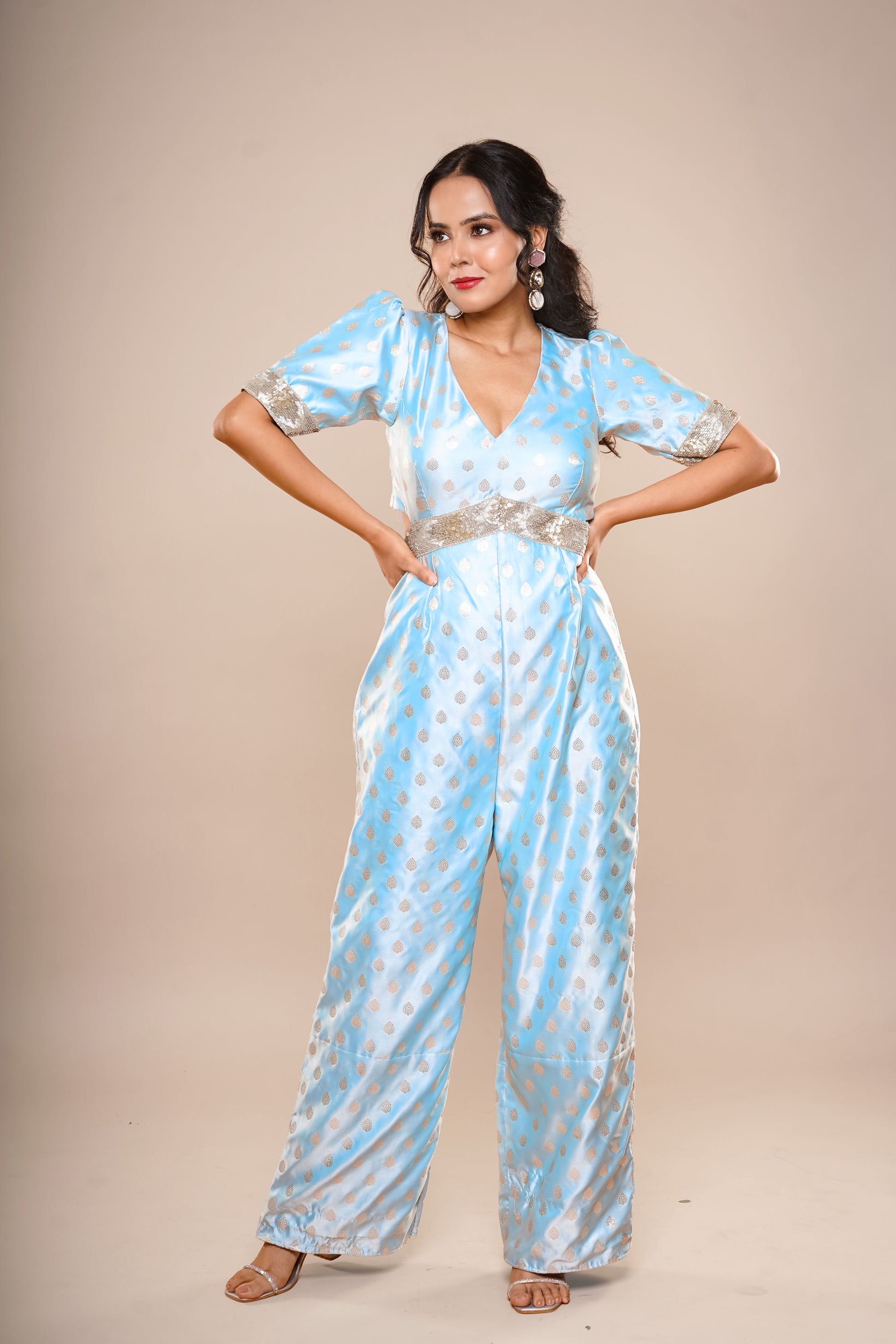 Sky Blue Jumpsuit
