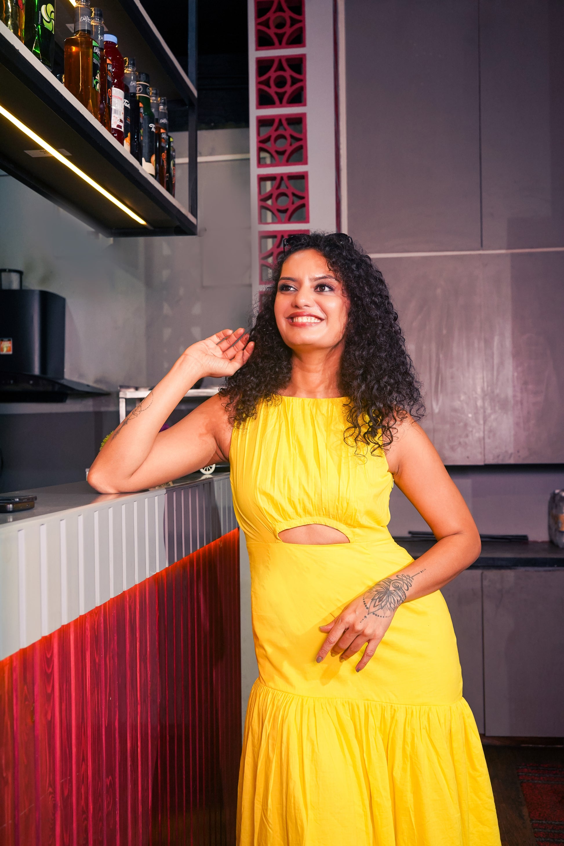 Yellow Long Cotton Dress