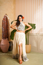 Beige Halter Top