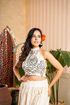 Beige Halter Top