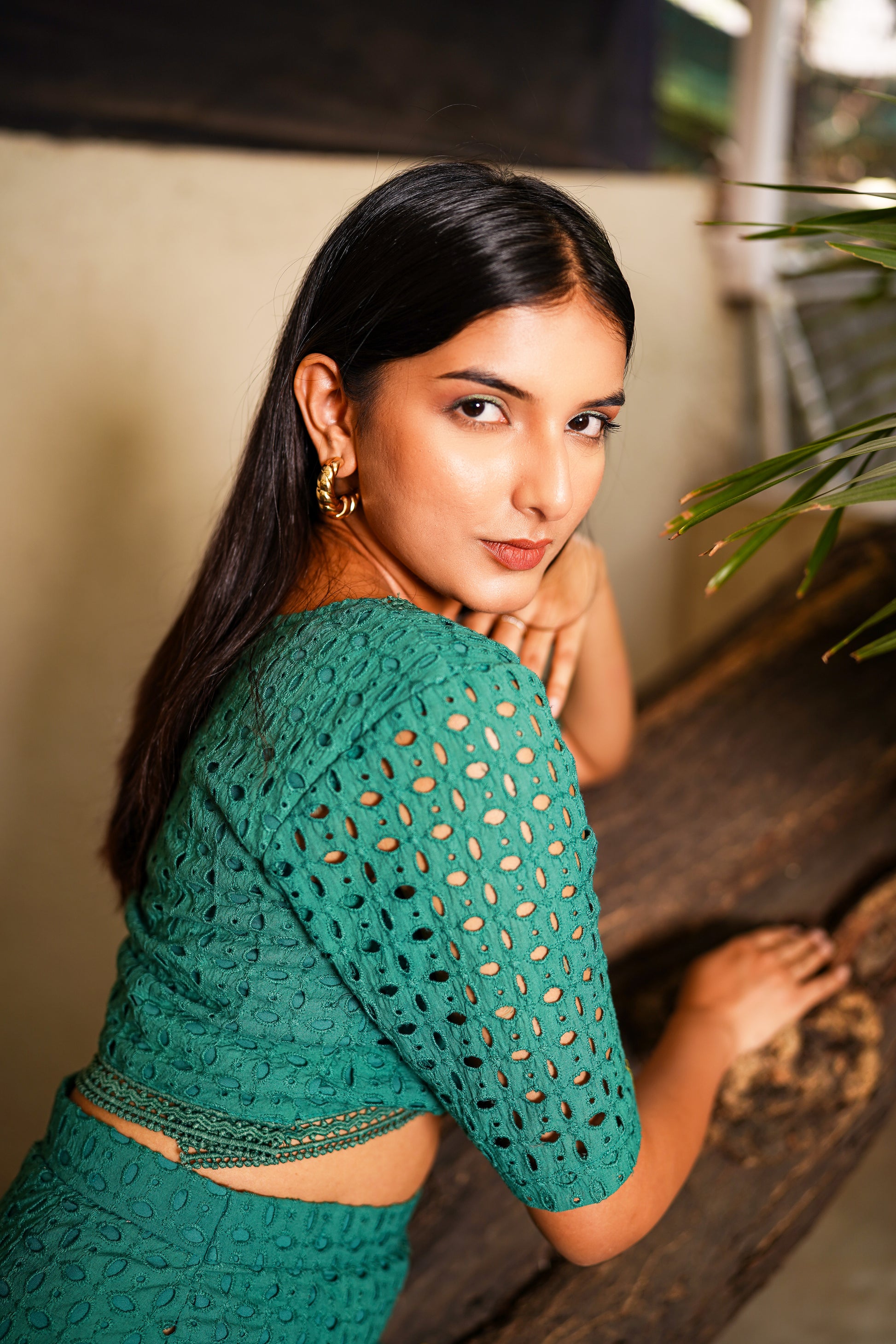 Green Skirt and Top Co-Ord Set