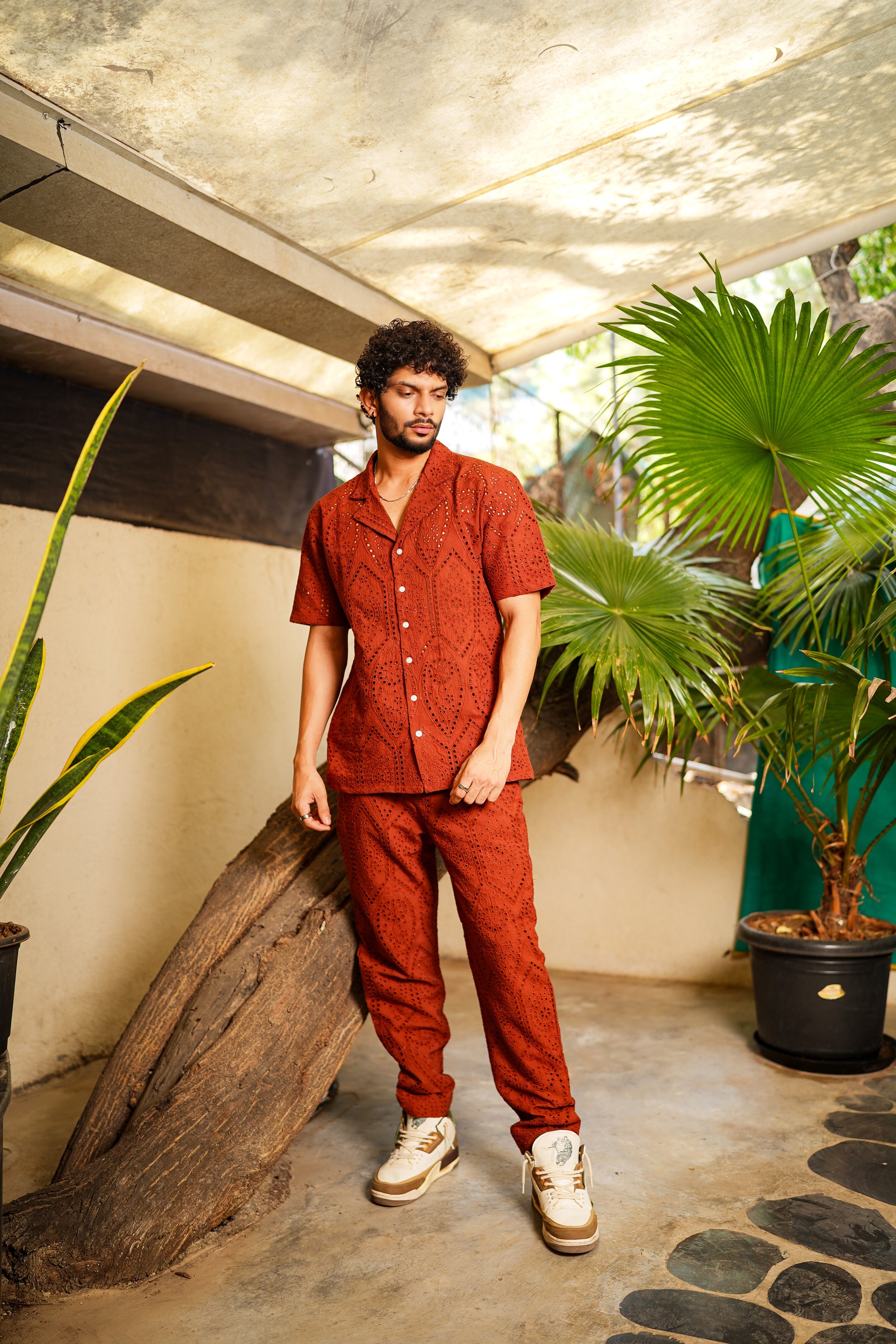 Rust Colour Shirt and Pant Men's