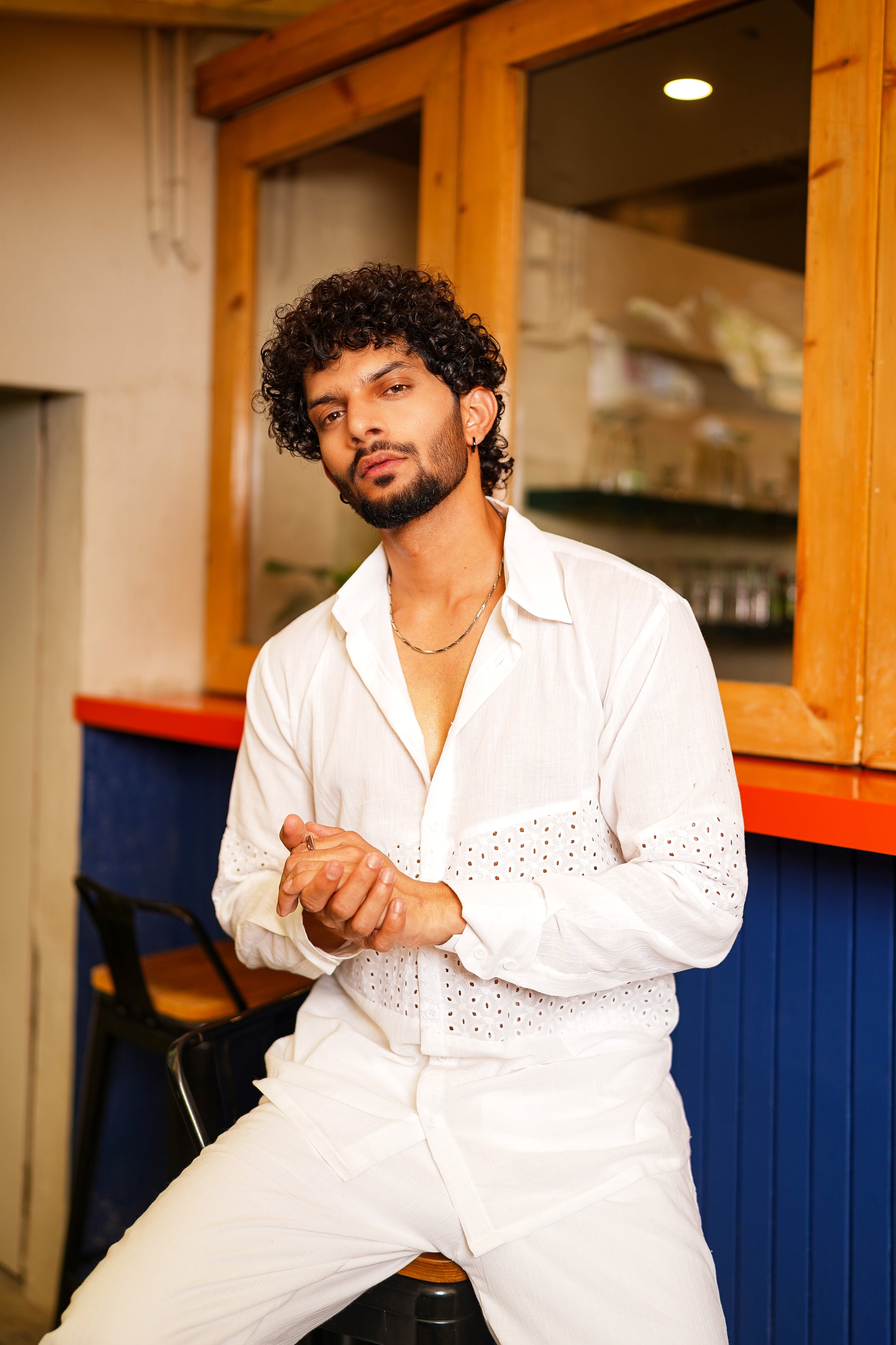 White Shirt and Pants Men's