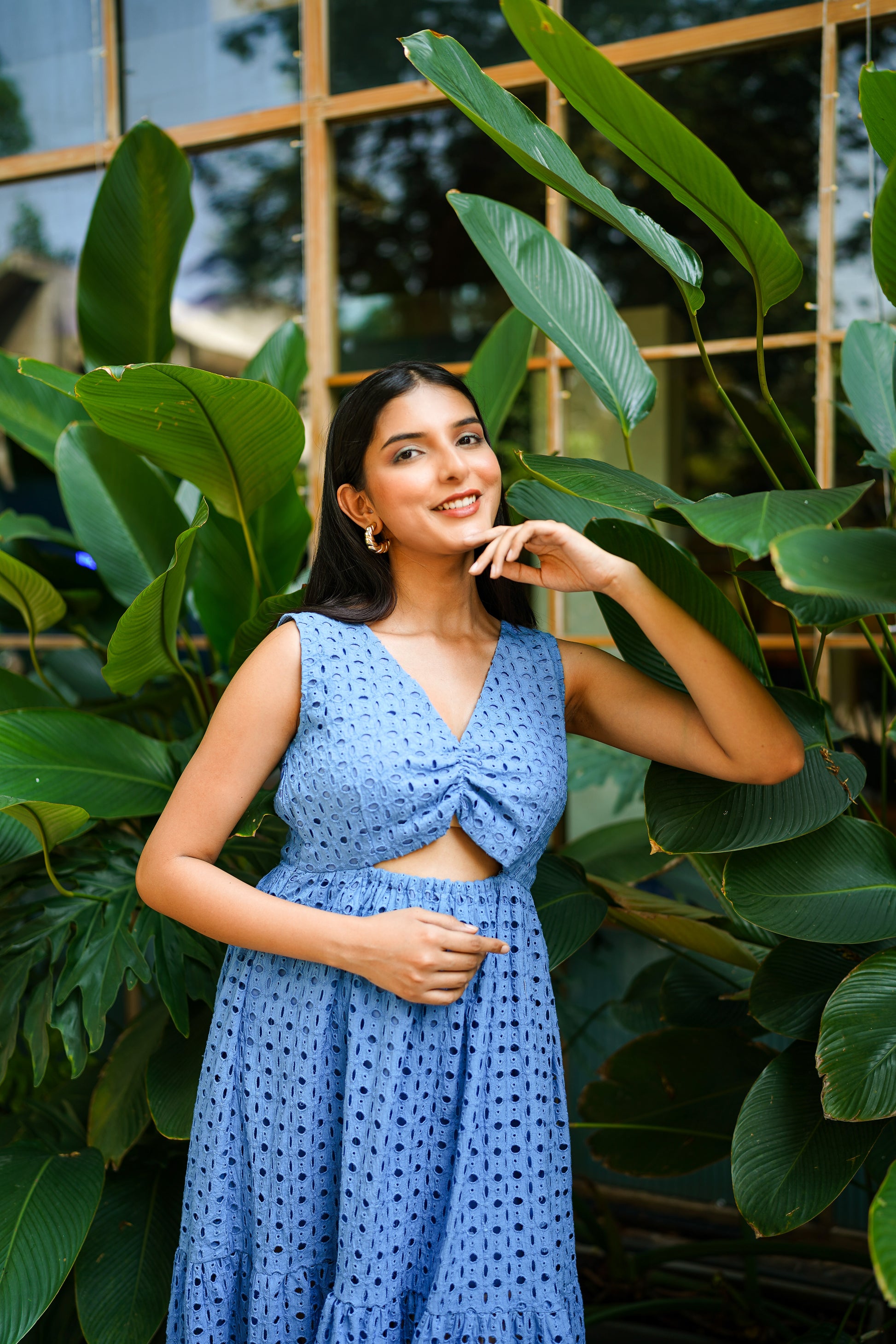 Denim Blue Long Dress