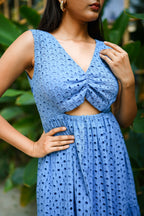 Denim Blue Long Dress